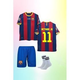 Andream Barcelona Neymar Retro Bordo Mavi 3'lü Çocuk Forması