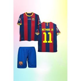 Andream Barcelona Neymar Retro Futbol Bordo Mavi 2'li Çocuk Forması