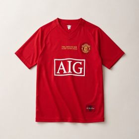 Andream Manchester United David Beckham 2007/08 Sezon Unisex Kırmızı Futbol Forması