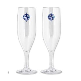 AndTableware 240444 2'li Şeffaf Şampanya Bardağı