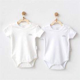 Andy Wawa Kısa Kol 2'li Basic Ekru 9-12 Ay Body