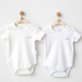 Andy Wawa Kısa Kol 2'li Basic Ekru 9-12 Ay Body