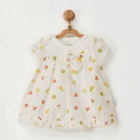Andy Wawa Multi Fruit Ekru 9-12 Ay Bebek Elbise