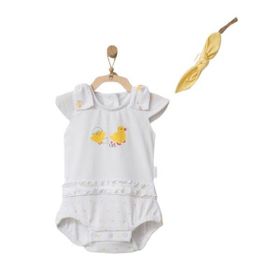 Andywawa AC21573R Happy Chicky White 12 Ay Bebek Tulum Set Takım