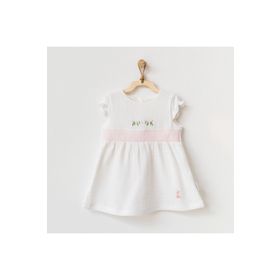 Andywawa AC21685 Beyaz Kız Bebek Elbise