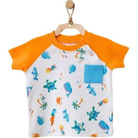 Andywawa AC21867R Erkek Bebek Doğa Temalı Renkli Tişört