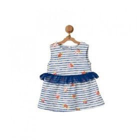 Andywawa AC22558 Flowers Anchors Bebek Elbise