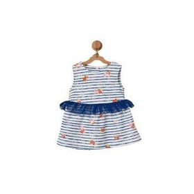 Andywawa AC22558 Flowers Anchors Bebek Elbise