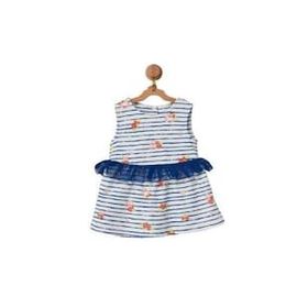 Andywawa AC22558 Flowers Anchors Bebek Elbise