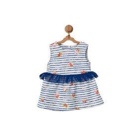 Andywawa AC22558 Flowers Anchors Bebek Elbise