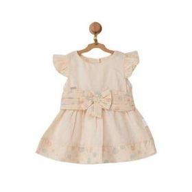 Andywawa AC22653 Pompom Vanilla Cream Bebek Elbise