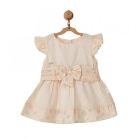 Andywawa AC22653 Pompom Vanilla Cream Bebek Elbise