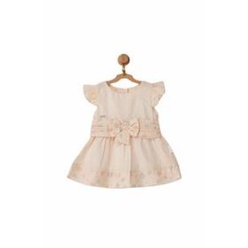 Andywawa AC22653 Pompom Vanilla Cream Bebek Elbise