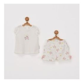 Andywawa Ac22719 Unicorn 2'li Ekru Bebe Takım