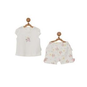 Andywawa Ac22719 Unicorn 2'li Ekru Bebe Takım