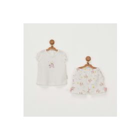 Andywawa Ac22719 Unicorn 2'li Ekru Bebe Takım