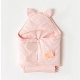 Andywawa AC23289 Pembe Kız Bebek Kulaklı Kundak