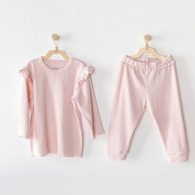 Andywawa AC23656 Pembe Kız Çocuk 2'li Fitilli Takım