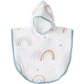 Andywawa AC23711 Baby Home Müslin Beyaz Bebek Panço