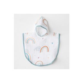Andywawa AC23711 Baby Home Müslin Beyaz Bebek Panço