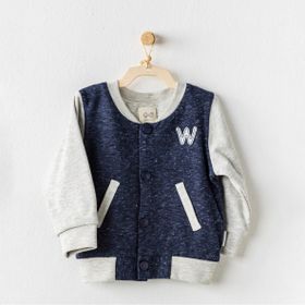 Andywawa AC24064 18 Ay Navy Grey Be Strong Bebe Ceket