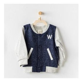 Andywawa AC24064 18 Ay Navy Grey Be Strong Bebe Ceket
