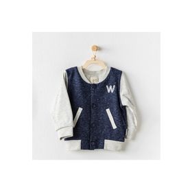 Andywawa AC24064 18 Ay Navy Grey Be Strong Bebe Ceket