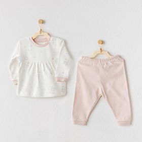Andywawa AC24139 Ballerina Ekru Pembe 2'li Bebek Takım