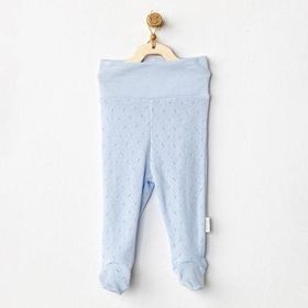 Andywawa AC24706 Jacquard Patikli Blue Bebek Pantolon