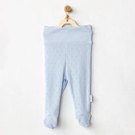 Andywawa AC24706 Jacquard Patikli Blue Bebek Pantolon