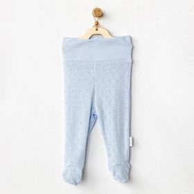 Andywawa AC24706 Jacquard Patikli Blue Bebek Pantolon
