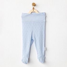Andywawa AC24706 Jacquard Patikli Blue Bebek Pantolon