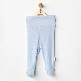 Andywawa AC24706 Jacquard Patikli Blue Bebek Pantolon