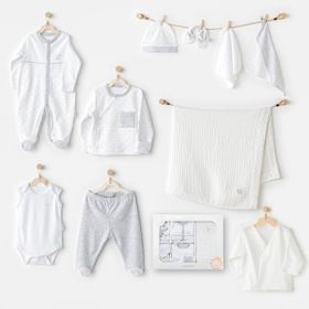 Andywawa AC24721 Newborn Wawa Boys 10 Parça Bebek Hastane Çıkışı