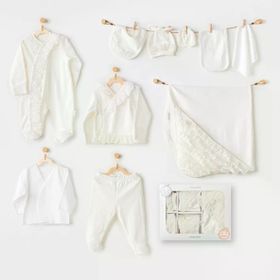 Andywawa AC25311 Newborn Chic Girl 10 Parça Bebek Hastane Çıkışı