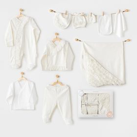 Andywawa AC25311 Newborn Chic Girl 10 Parça Bebek Hastane Çıkışı
