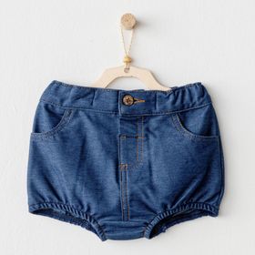 Andywawa AC25933 İndigo Casual Bebek Şort