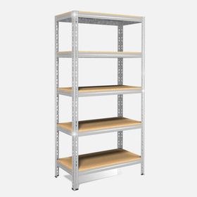 Anemos 120x50x180 cm Gri 5 Katlı Metal Raf