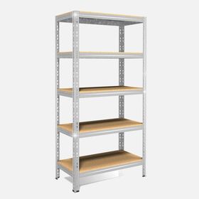 Anemos 120x50x180 cm Gri 5 Katlı Metal Raf