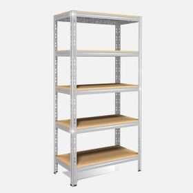 Anemos 120x50x180 cm Gri 5 Katlı Metal Raf
