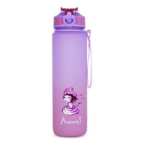 Anemoss Denizci Kız Tritan 1000 ml Mor Matara