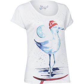 Anemoss Martı Beyaz Kadın T-shirt