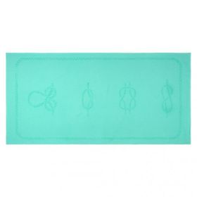 Anemoss Mint Yeşili Gemici Bağları 140x70 cm Plaj Havlusu
