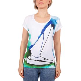 Anemoss Yelken Beyaz Kadın T-Shirt