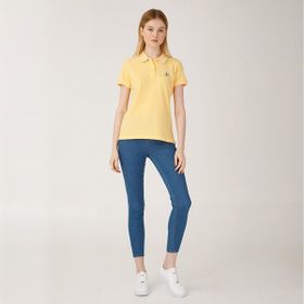 Anemoss Yengeç Sarı Polo Yaka Kadın T-Shirt