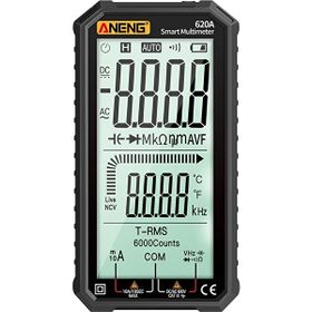 Aneng 620a 4.7 İnç Geniş LCD Ekran Otomatik + Manuel + Akıllı RMS Dijital Multimetre