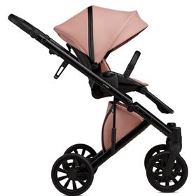 Anex E/type Şeftali Rengi Seyahat Sistem Koyu Pembe Bebek Arabası