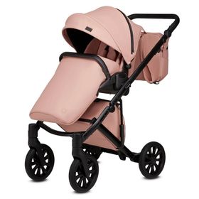 Anex E/type Şeftali Rengi Seyahat Sistem Koyu Pembe Bebek Arabası