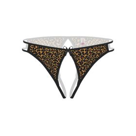 Angel Ağı Açık Leopar Desenli Fantezi Külot String
