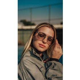 Angel Eyes AE-0039C6 Dikdörtgen Şeffaf Pembe Çerçeceli Unisex Güneş Gözlüğü